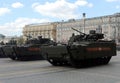 Infantry fighting vehicle Object 695 on a tracked platform Kurganets-25 Royalty Free Stock Photo