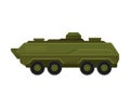 Infantry fighting vehicle. Vector illustration on a white background.