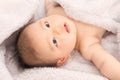 Infants and blanket Royalty Free Stock Photo