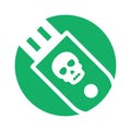 Infected drive Glyph Background vector icon which can easily modify or edit