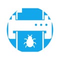 Infected output Glyph Background vector icon which can easily modify or edit Royalty Free Stock Photo