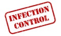 Infection Control Rubber Stamp Vector