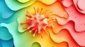 infection melting virus cell Royalty Free Stock Photo