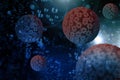 Herpes Simplex Virus Infection 3D Illustration