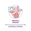 Infectious diseases concept icon