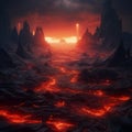 Infernal Calamity: Apocalyptic Abyss of a Giant Lava Sea