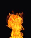 Inferno Fire fist Royalty Free Stock Photo