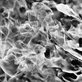 Inferno flame fire on black background close up.black and white image Royalty Free Stock Photo