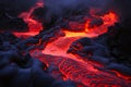 Inferno Unleashed: The Volcanic Dance of Fire and Flow.