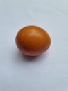 An infertile chicken egg from the farmer in Indonesia