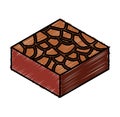 Infertile terrain isometric icon