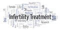 Infertility Treatment word cloud. Royalty Free Stock Photo