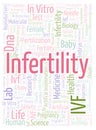 Infertility Vertical word cloud. Royalty Free Stock Photo