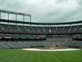 Infield view of Camden Yards, stadium of the Baltimore Orioles, empty in the offseason