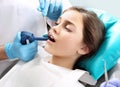 Infill loss treatment, the child to the dentist