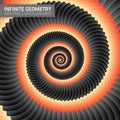 Infinite geometry. Fractal background