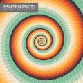 Infinite geometry. Fractal background