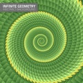 Infinite geometry. Fractal background