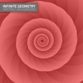 Infinite geometry. Fractal background