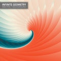 Infinite geometry. Fractal background