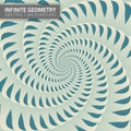 Infinite geometry. Fractal background