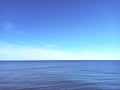 Infinite horizon with calm blue sea and clean sky Royalty Free Stock Photo