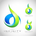 Infinite Logo Vector. Creative Abstract Infinity logo Design.