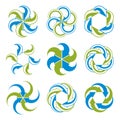 Infinite loop arrows abstract symbol, graphic