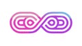 Infinite Loop Gradient Design, Abstract Connection Symbol, vector design Generative AI Royalty Free Stock Photo