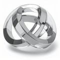 Infinite Loop Metallic Abstract Sculpture Royalty Free Stock Photo