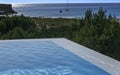 Infinite pool in Formentera Royalty Free Stock Photo