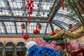 Infinite Prosperity: The Year of the Dragon exhibit at the Bellagio Conservatory and Botanical Gardens, a dragon, Chinese lanterns