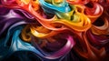 Infinite Rainbow Art: Swirling Patterns in Multicolored Splendor