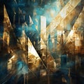 Infinite Shimmer: A Mesmerizing Fusion of Metallic Textures and Ethereal Glows