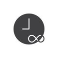 Infinite time vector icon Royalty Free Stock Photo