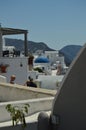 Infinite View Of Rooftops In Oia On The Island Of Santorini. Architecture, landscapes, travel, cruises Royalty Free Stock Photo