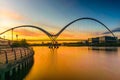 Infinity Bridge at sunset In Stockton-on-Tees