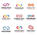 Infinity Design Logo Vector Illustration Royalty Free Stock Photo