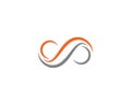 Infinity logo Vector Royalty Free Stock Photo