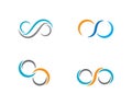 Infinity logo Vector Royalty Free Stock Photo