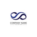 infinity design logo and 8 icon, vector, sign, creative logo for business and corporate infinity symbol Royalty Free Stock Photo