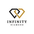 Infinity diamond logo design
