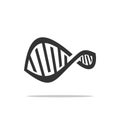 Infinity DNA Logo Template Illustration Design. Vector EPS 10 Royalty Free Stock Photo