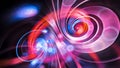 Infinity double spiral glowing funny moments abstract background