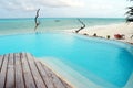 Infinity edge pool Royalty Free Stock Photo