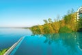 Infinity Edge Swimming Pool Water, Beautiful Black Sea View Royalty Free Stock Photo