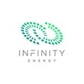 Infinity energy design vector with creative element concept