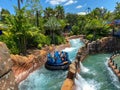 The Infinity Falls water ride at Seaworld in Orlando, Florida