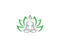 Infinity Flower Meditation Nature Yoga Logo