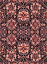 Infinity Geometric pattern of roses design for Mirror Pattern. Pattern mirrored repeat for background. Generative AI